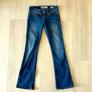 BKE STELLA FLARE BELL BOTTOM JEANS / 25 x 33 1/2 / EXCELLENT Condition